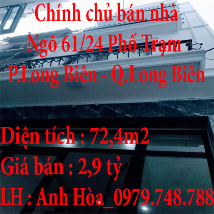 Chính chủ bán nhà Phường Long Biên Quận Long Biên