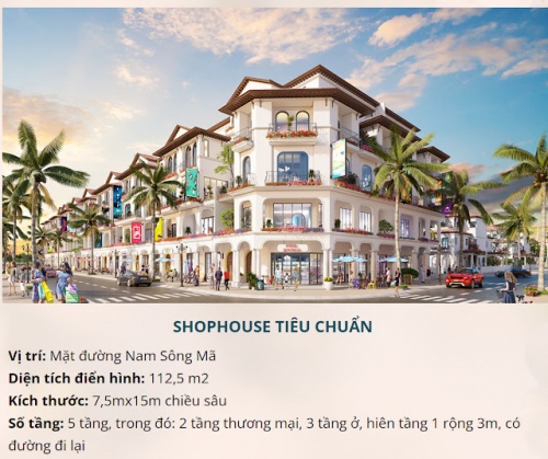 Bán căn shophouse trục Art Decor 112,5m2 đẹp nhất dự Sun Sầm Sơn Thanh Hoá-Liên hệ:0915.285.670