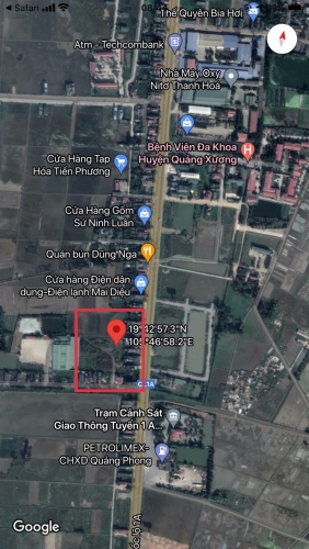 Bán lô đất nằm sát ngay mặt đường QL1A - Ngay Trung Tâm Hành Chính Huyện Quảng Xương - Giá chỉ 10tr/m2 - Liên hệ : 0915.285.670