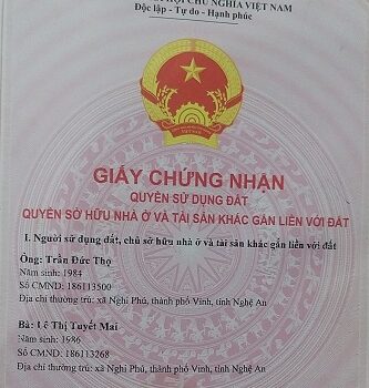 CHÍNH CHỦ cần bán đất khu đấu giá Khối Văn Trung, Phường Hưng Dũng, Tp Vinh, Nghệ An.
