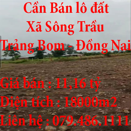 Cần Bán lô đất tại huyện Trảng Bom tỉnh Đồng Nai
