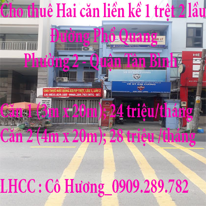 Cho thuê nhà tại Đường Phổ Quang, Phường 2, Quận Tân Bình, Tp Hồ Chí Minh
