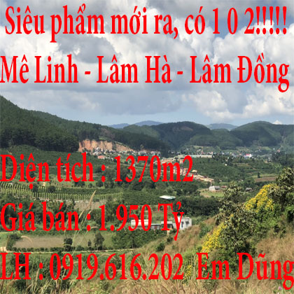 Bán đất tiềm năng cao ở Mê Linh, Lâm Đồng vùng ven Đà Lạt
