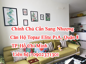 Chính Chủ Cần Sang Nhượng Căn Hộ Topaz Elite P1A Quận 8 Hồ Chí Minh