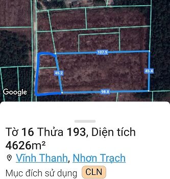 Bán Đất Vĩnh Thanh, Nhơn Trạch, Đồng Nai (2 triệu/m2).