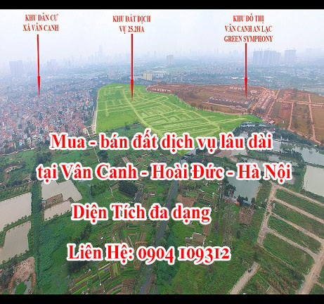 Mua - bán đất dịch vụ lâu dài tại Vân Canh - Hoài Đức - Hà Nội.